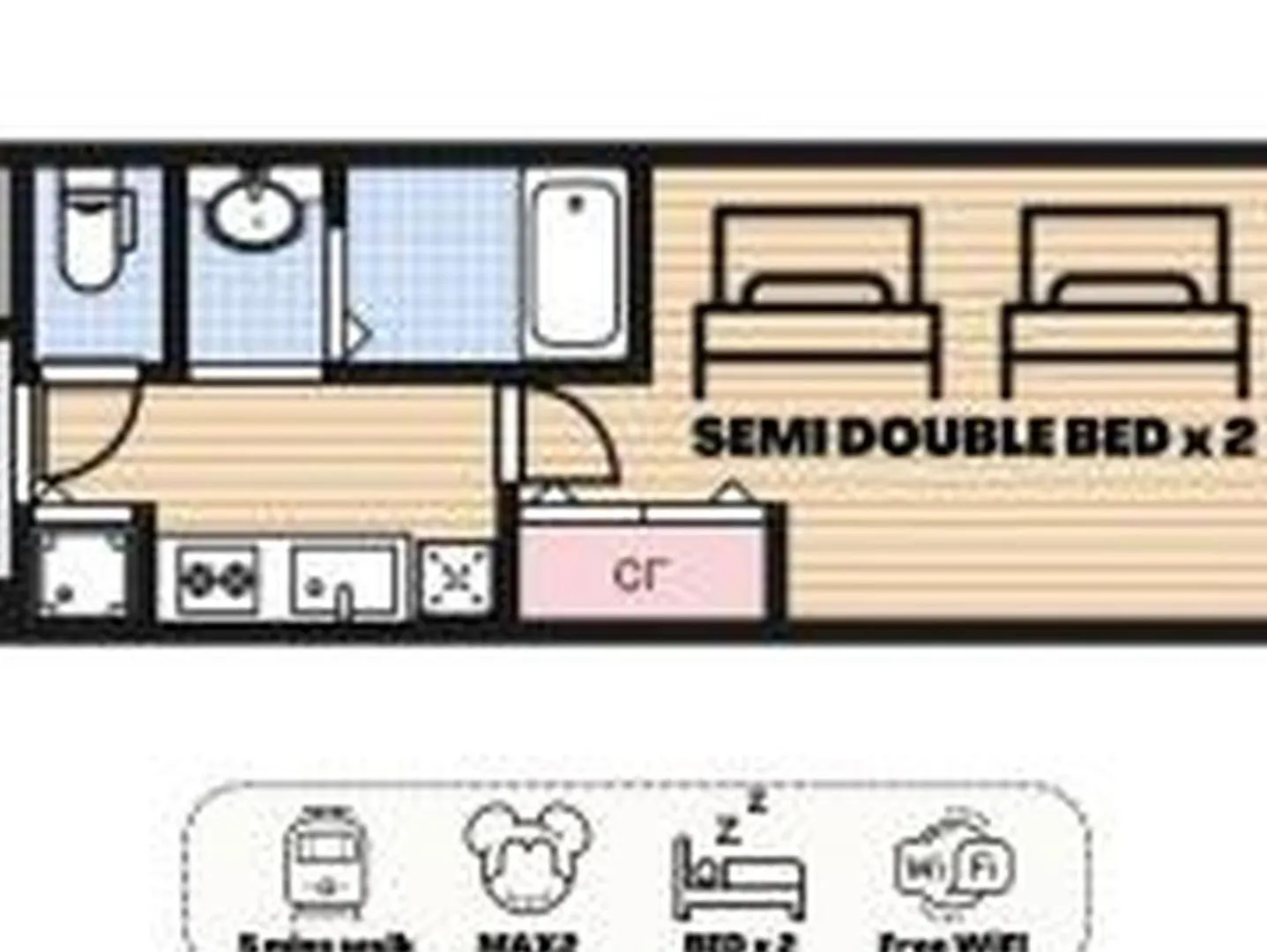 Appartement Yuki 801 à Ōsaka 0*,